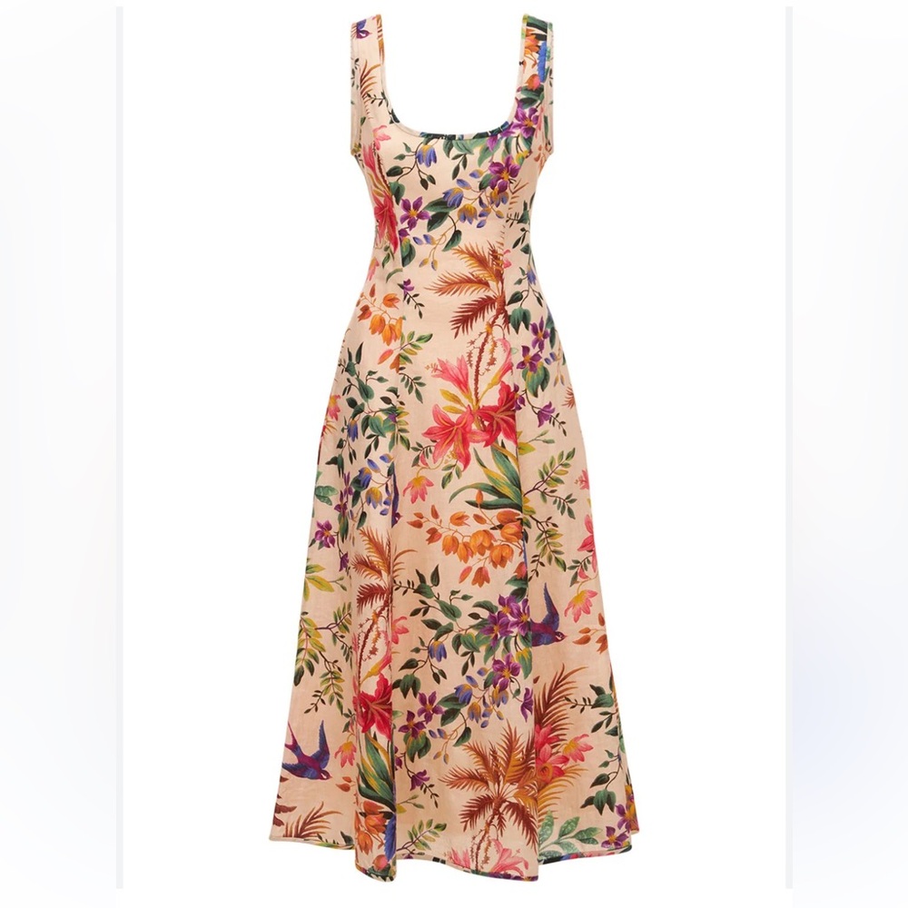 Zimmermann Floral Midi Dress - Multicolor